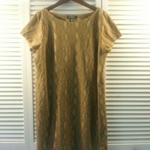 Ralph Lauren knee length dress with cap sleeves